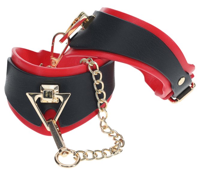 Menottes de Chevilles Milan Noir et Rouge