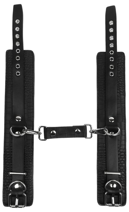 Menottes de chevilles - motif Croco Feros Noires