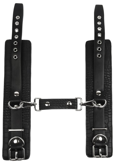 Menottes de poignets - motif Croco Feros Noires