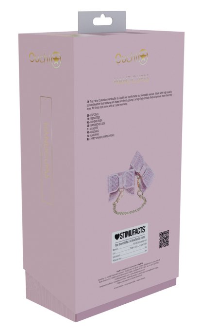 Menottes de Poignets Paris Rose