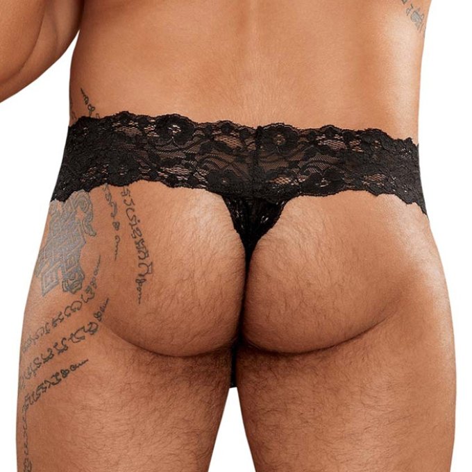 Micro thong Scandal Lace Noir