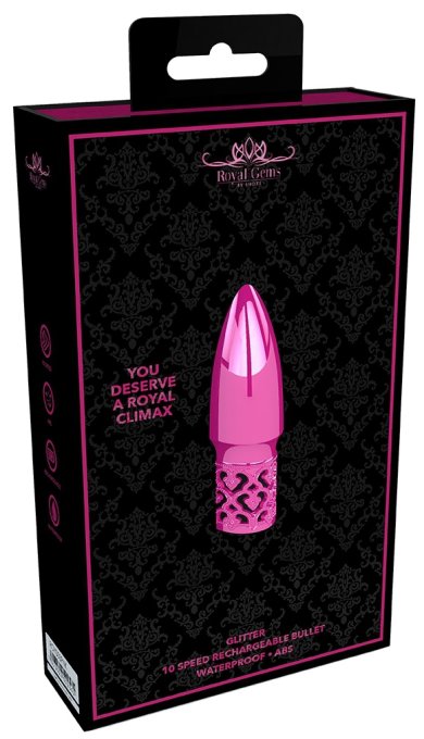 Mini stimulateur de clitoris Glitter 7cm Rose
