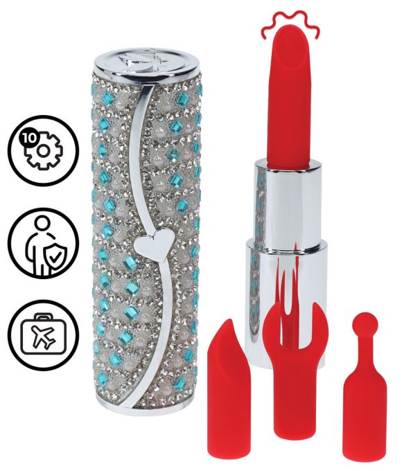 Mini Vibro + 4 embouts Tiffany Bleu