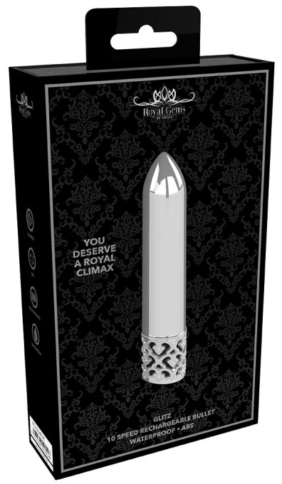 Mini Vibro Glitz 8.7cm Argenté