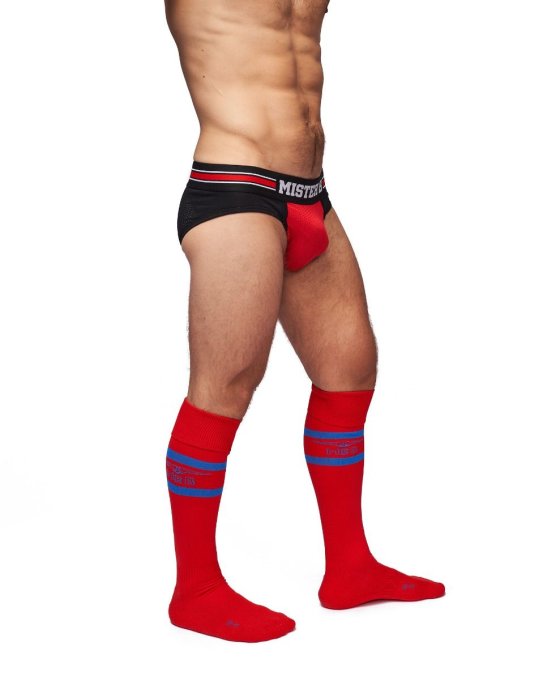 Chaussettes hautes Urban Football Socks Rouge-Bleu