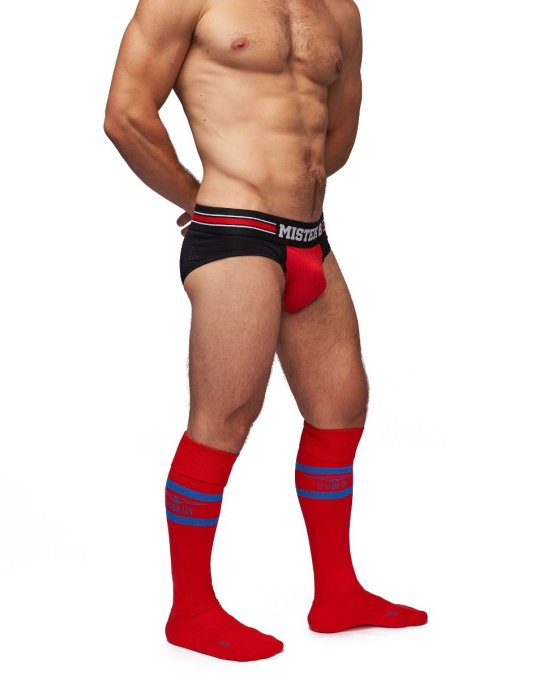 Chaussettes hautes Urban Football Socks Rouge-Bleu