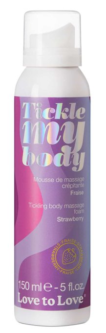 Mousse de massage crépitante Tickle My Body Fraise 150ml
