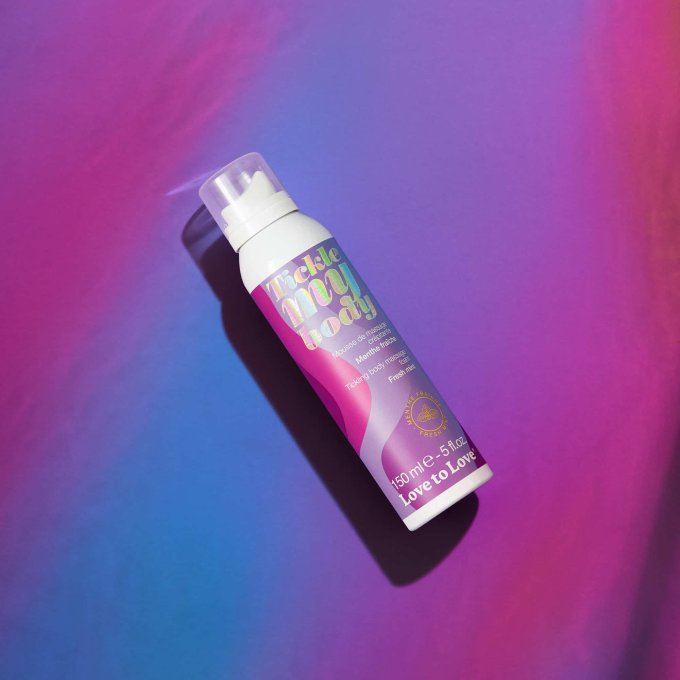 Mousse de massage crépitante Tickle My Body Menthe 150ml
