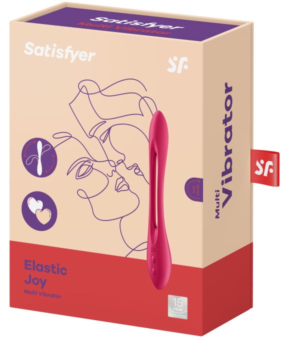 Multi-vibrateur Elastic Joy Satisfyer Rouge