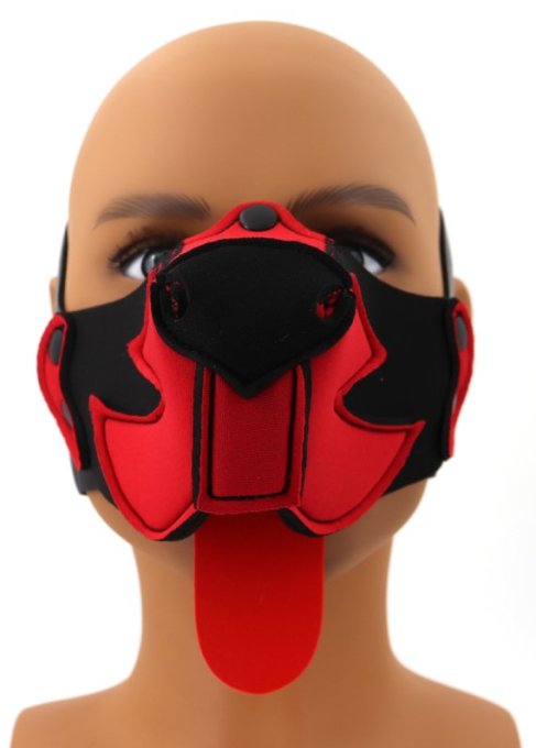 Museau Puppy Muz Noir-Rouge