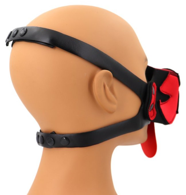 Museau Puppy Muz Noir-Rouge