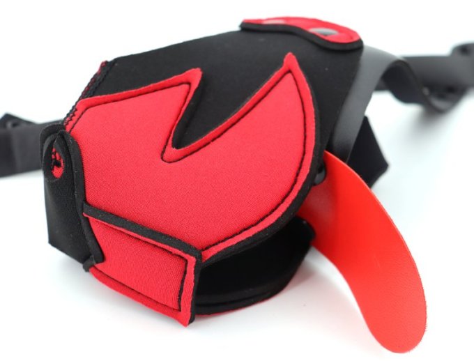 Museau Puppy Muz Noir-Rouge