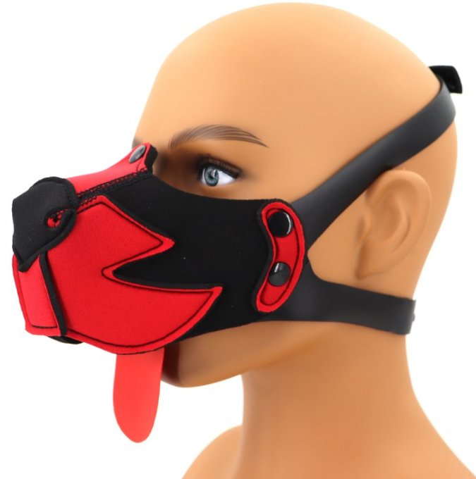 Museau Puppy Muz Noir-Rouge