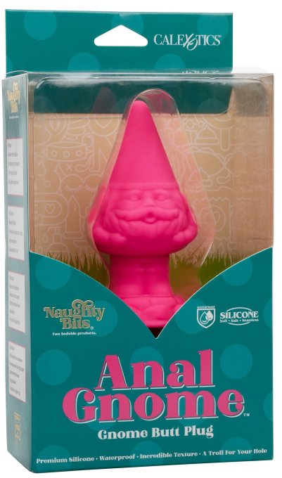 Naughty Bits Anal Gnome Gnome Butt Plug Pink