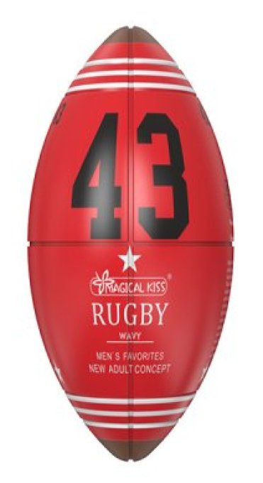 Oeuf de masturbation Rugby Ball Wavy