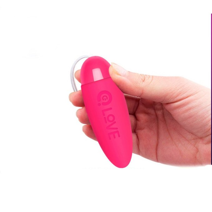 Oeuf Vibrant Alice sans fil 8 x 2.8 cm Rose
