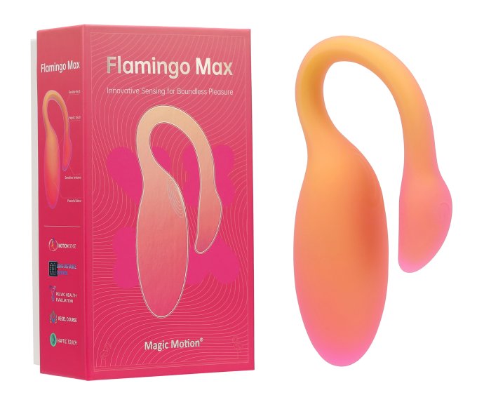 Oeuf Vibrant Connecté Flamingo Max 7.5 x 3.2cm Orange