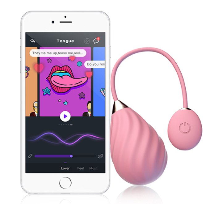 Oeuf Vibrant Connecté Magic Sundae 6 x 3.5cm Rose