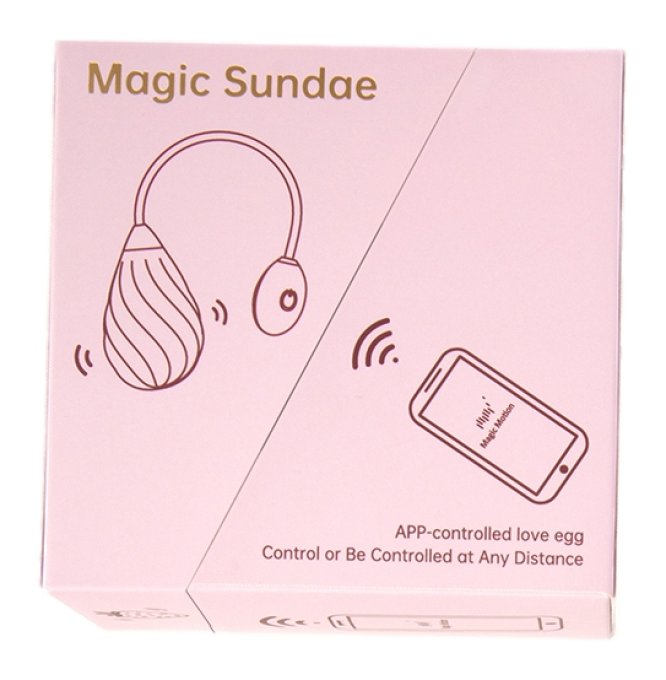 Oeuf Vibrant Connecté Magic Sundae 6 x 3.5cm Rose