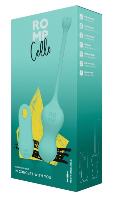 Oeuf Vibrant Sans Fil Cello 7.5 x 3.5cm Vert