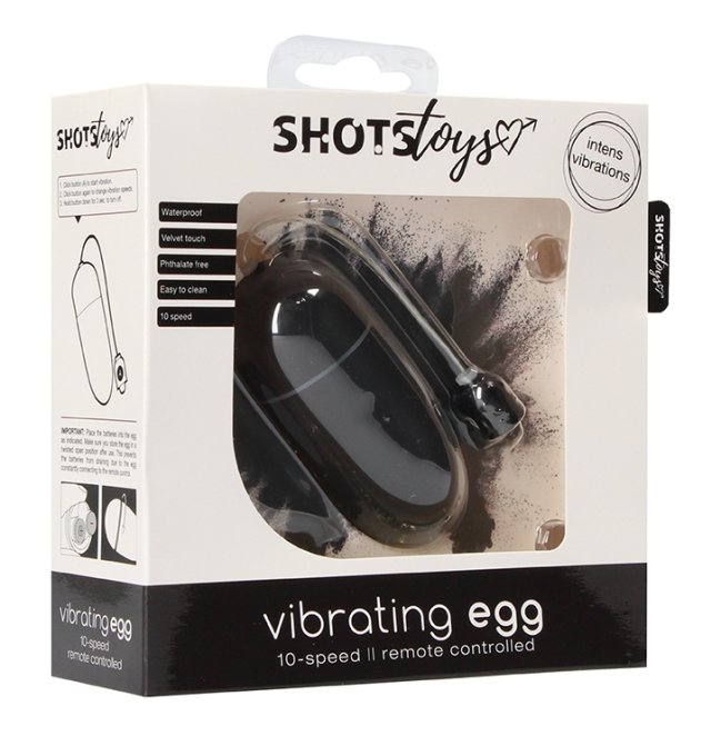 Oeuf vibrant sans fil Vibrating Egg 8 x 3.5cm Noir