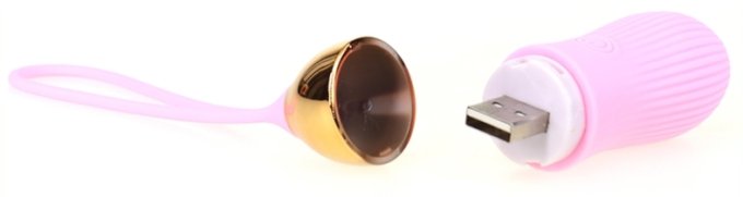 Oeuf vibrant Stripe Sex 8.5 x 3cm Rose