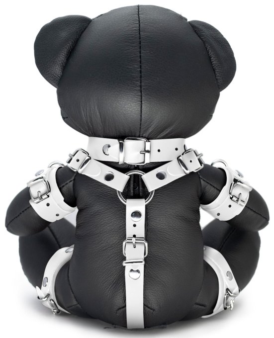 Ours en cuir Bendy The Bdsm Teddy Bear Blanc