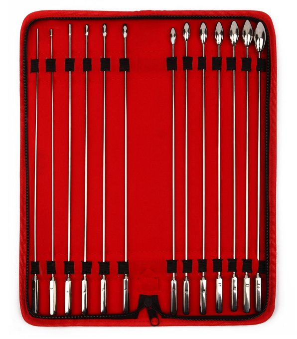 Pack 13 Tiges d'urètre Ovalund Bud 26 cm - Diamètres 2 à 14mm