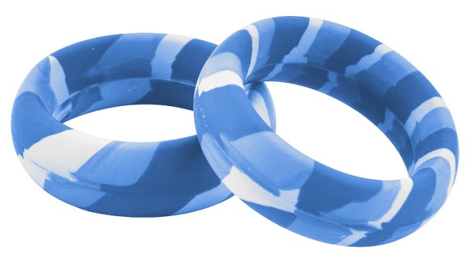 Pack 3 Cockrings Silimix Bleus