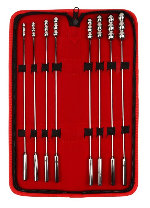 Pack 8 Tiges d'urètre Beadund 23 cm - Diamètre 7 à 14mm