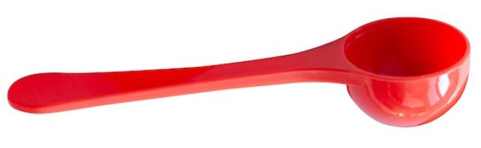 Pack de 100 cuillères rouges | Dosage 6g