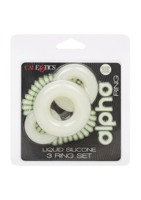 Pack de 3 Cockrings Phosphorescents ALPHA RING