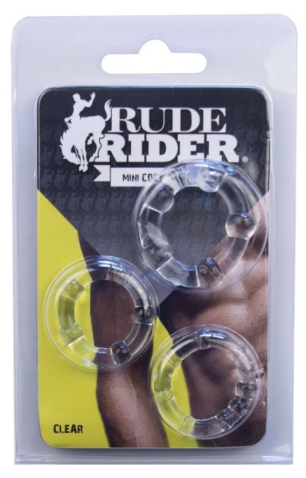 Pack de 3 mini cockirngs souples transparents