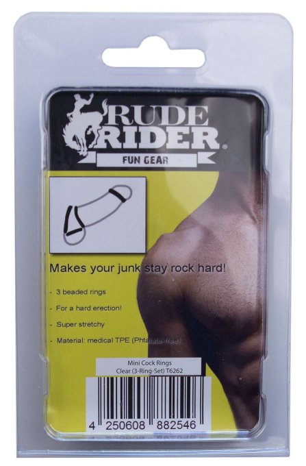 Pack de 3 mini cockirngs souples transparents