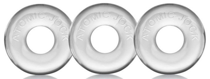 Pack de 3 mini cockrings Oxballs transparents