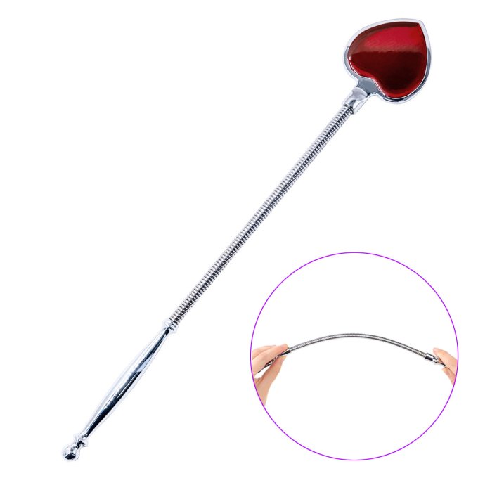Paddle flexible 39cm Plug anal RED HEART 9.5 x 1.3cm