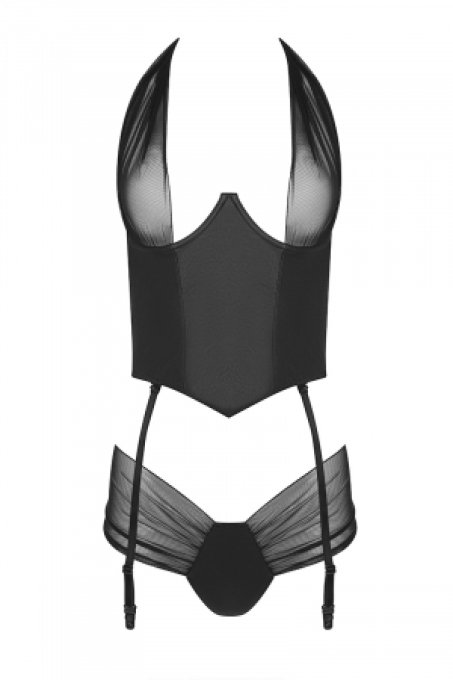 Guêpière Kesmina faux cuir - Passion