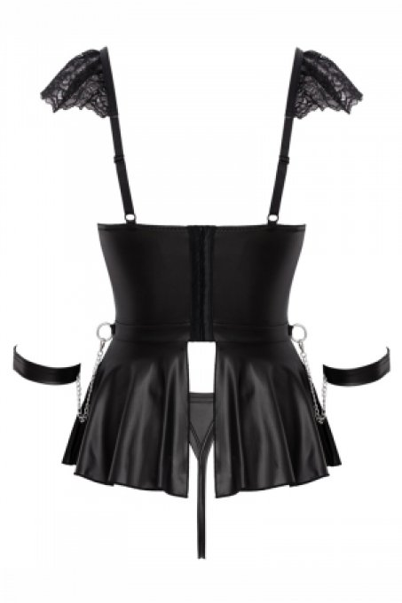 Ensemble 3 pièces lingerie Fetish - Cotelli Bondage