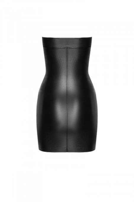 Mini robe bustier Wild F317 wetlook effet croco
