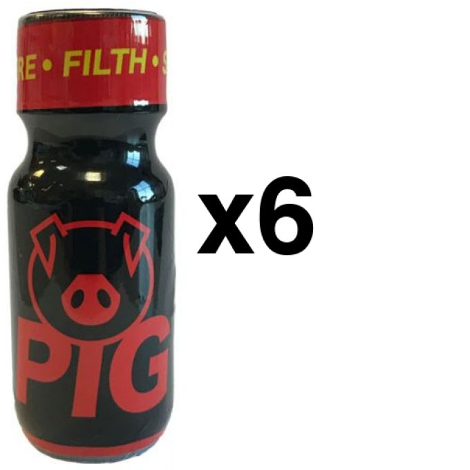 PIG RED 25ml x6