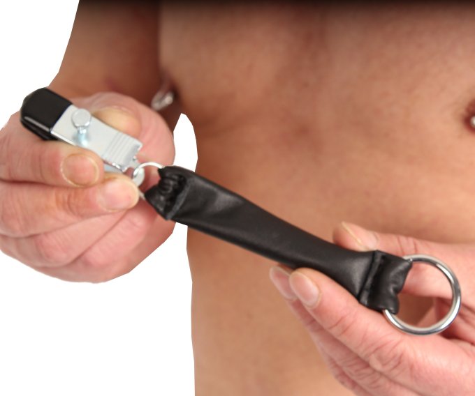 Pince à seins avec poids en cuir 80g X 2 - 2 pièces