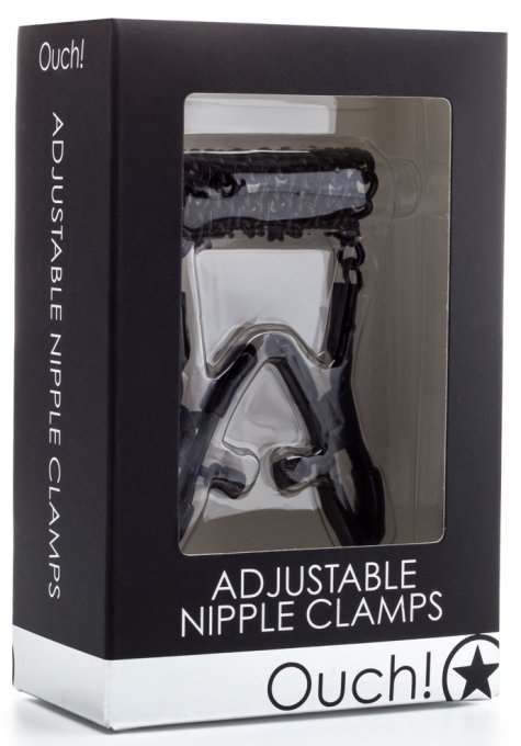 Pince-tétons ajustables Nip Secrets Noires
