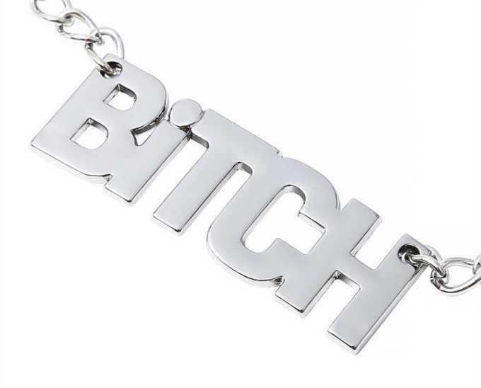 Pince-tétons avec plaque Bitch 40cm