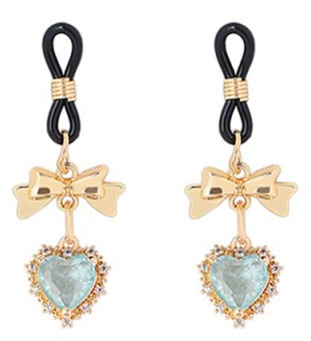 Pince-Tétons Heart Diamond Bleu