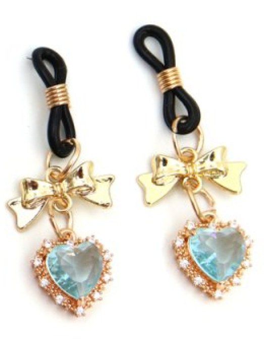 Pince-Tétons Heart Diamond Bleu