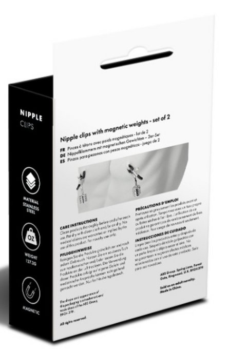 Pinces Nipple Clips avec Poids 60g x2