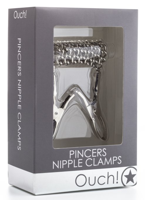 Pinces pour tétons Pincers Chaîne 35cm Métal