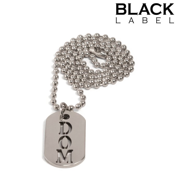 Plaque DogTag Kink Dom 4.5 x 2.5cm