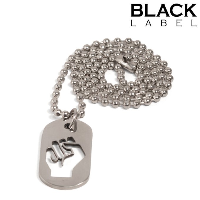 Plaque DogTag Kink Fist 4.5 x 2.5cm