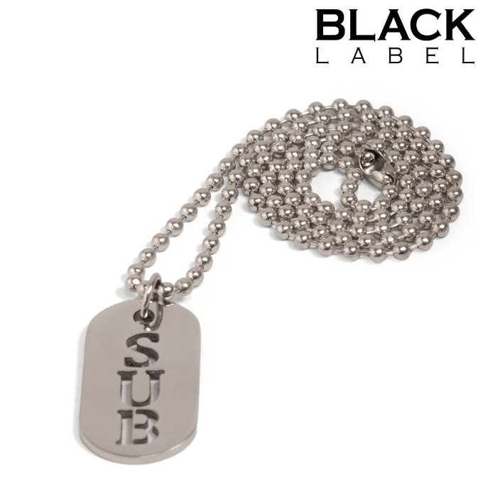 Plaque DogTag Kink Sub 4.5 x 2.5cm